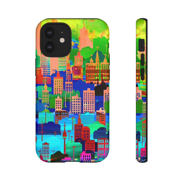 Cute Samsung Case | Cool Iphone Case | Summer City Skyline, Samsung S24, S23, S22, S21, IPhone 15 Case | Iphone 14 Case, Iphone 13 Case - Studio40ParkLane