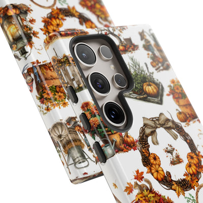 Impact Resistant, Fall Leaves Collage, Cute Phone Cases for Samsung S24, S23, S22, S21, IPhone 15 pro Iphone 14 pro Iphone 13 IPhone 12 Iphone 11