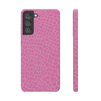 Snap Non Leather Pink Color Pattern Gift for Her Cute Phone Cases for Samsung Galaxy S24, S23, S22, S21, S20, Plus, Ultra, Iphone 16, 15, 14, Pro and Max - Studio40ParkLane