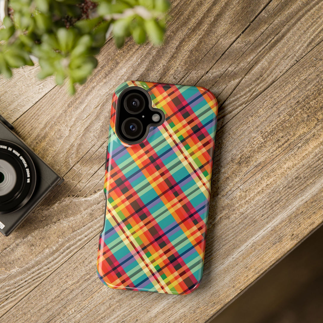 Checkered Plaid Magsafe Gift for Her Cute Phone Case for Iphone, | iPhone 16 | iPhone 15 Pro Max, Iphone 14 Pro Max, 13 12 11 10 9 8 7 - Studio40ParkLane