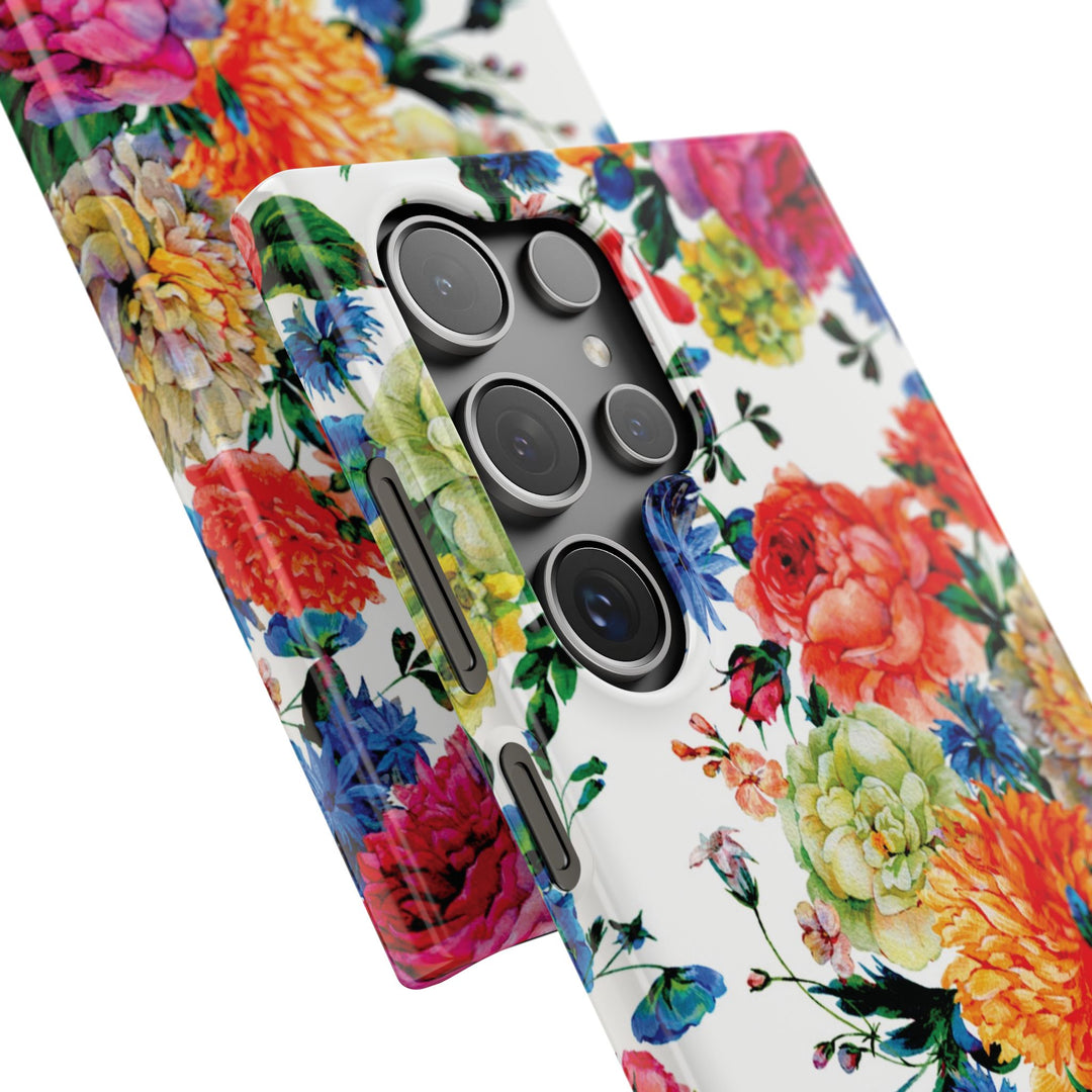 Sleek Snap Colorful Flowers Cute Phone Case for iPhone 16 15 14 13 12 11 X Xs Max Xr Pro Plus Samsung Galaxy S24 S23 S22 S21 S20 Note Ultra