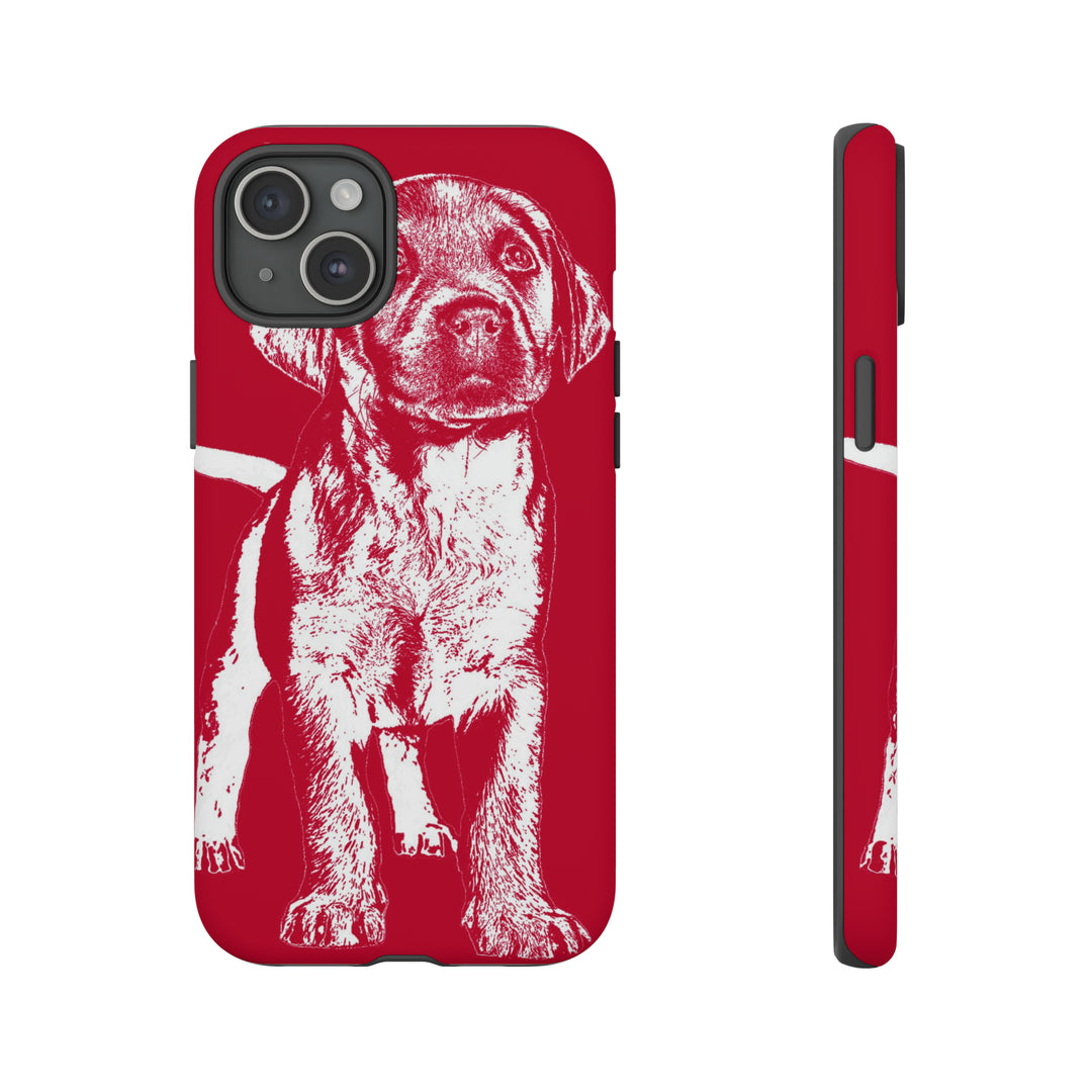 Cute IPhone Case | iPhone 15 Case | iPhone 15 Pro Max Case, Iphone 14 Case, Iphone 14 Pro Max Case IPhone Case for Dog Lovers, Puppy Dog Red - Studio40ParkLane