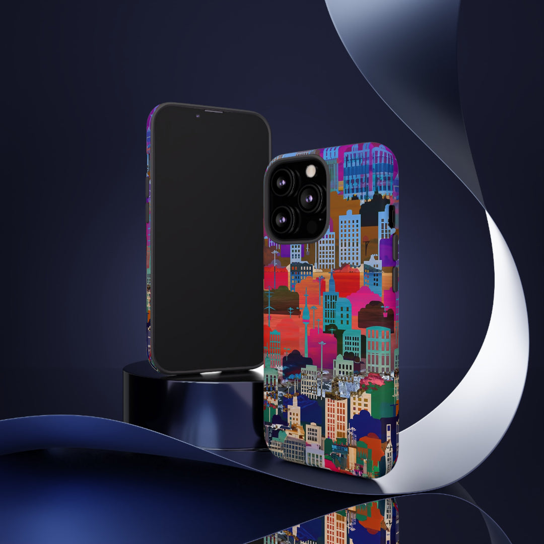 Cute Samsung Case | Cool Iphone Case | Summer City Skyline, Samsung S24, S23, S22, S21, IPhone 15 Case | Iphone 14 Case, Iphone 13 Case - Studio40ParkLane