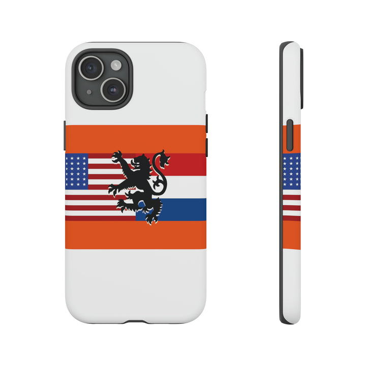 Cute IPhone Case | iPhone 15 Case | iPhone 15 Pro Max Case, Iphone 14 Case, Iphone 14 Pro Max Case IPhone Case for Art Lovers, Dutch US Flag - Studio40ParkLane