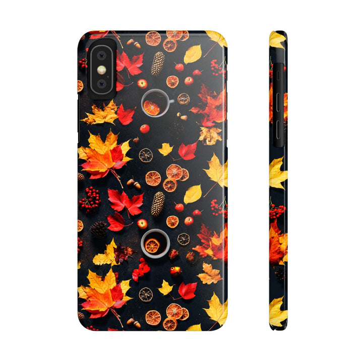 Slim Cute Fall Leaves Collage Phone Cases for Iphone | iPhone 15 Case | iPhone 15 Pro Max Case, Iphone 14, Iphone 14 Pro Max, Iphone 13, Iphone 16 - Studio40ParkLane