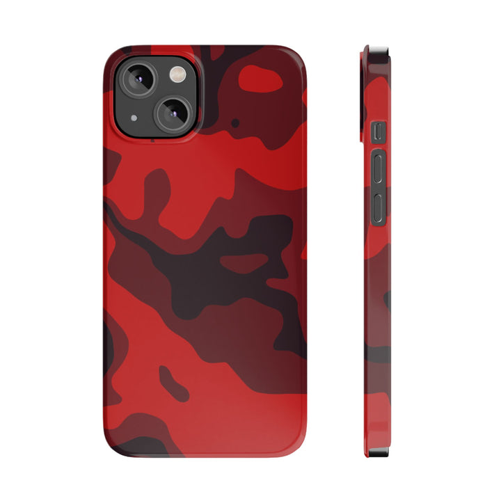 Slim Cute Phone Cases for Iphone - | iPhone 15 Case | iPhone 15 Pro Max Case, Iphone 14 Case, Iphone 14 Pro Max, Iphone 13, Red Camo Camouflage - Studio40ParkLane