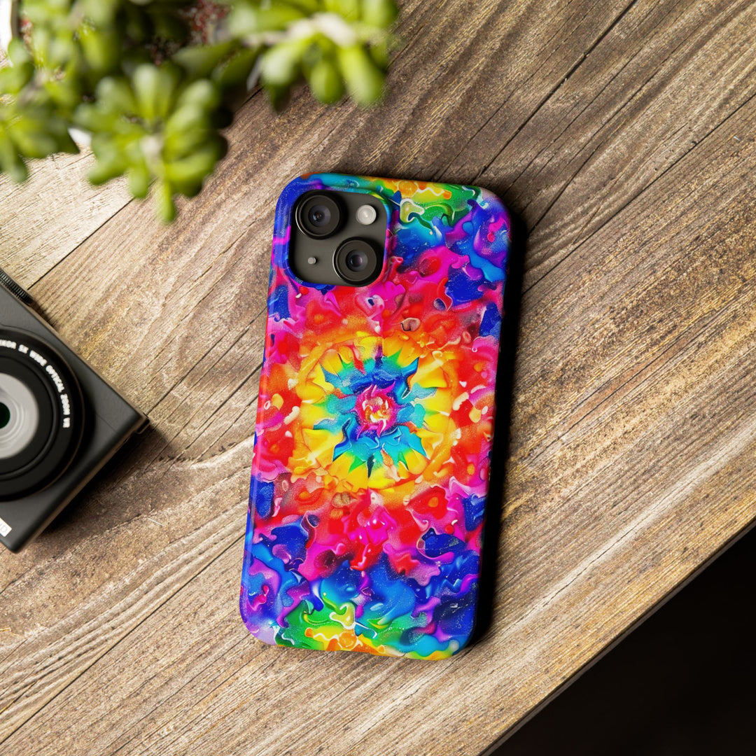 Slim Tie Dye Faux Glitter Gift for Her Cute Phone Cases for Iphone 16 Pro Max | iPhone 15 Case | iPhone 15 Pro Max Case, Iphone 14, Iphone 14 Pro Max, Iphone 13 12 11 8 7 - Studio40ParkLane