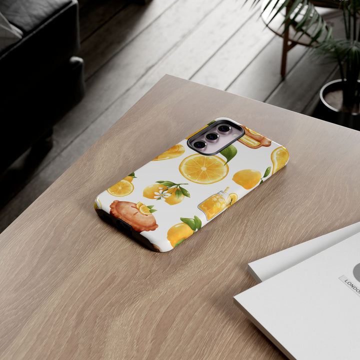 Impact Resistant, Lemon Fruit Pie, Cute Phone Cases for Samsung S24, S23, S22, S21, IPhone 15 pro Iphone 14 pro Iphone 13 IPhone 12 Iphone 11 - Studio40ParkLane