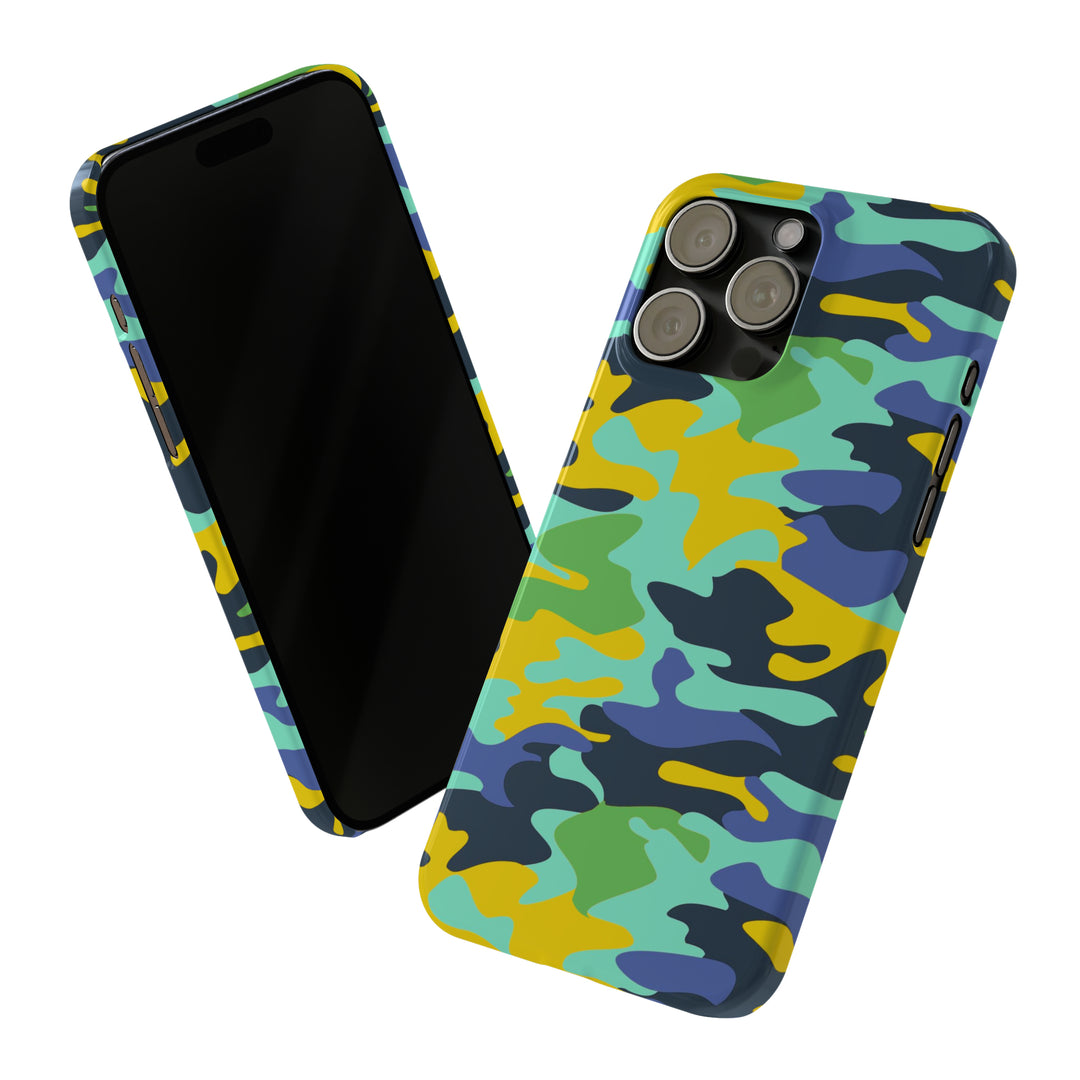 Slim Cute Phone Cases for Iphone - | iPhone 15 Case | iPhone 15 Pro Max Case, Iphone 14 Case, Iphone 14 Pro Max, Iphone 13, Late Spring Camouflage - Studio40ParkLane