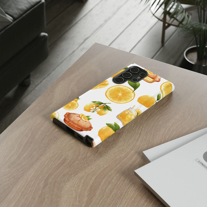 Impact Resistant, Lemon Fruit Pie, Cute Phone Cases for Samsung S24, S23, S22, S21, IPhone 15 pro Iphone 14 pro Iphone 13 IPhone 12 Iphone 11 - Studio40ParkLane