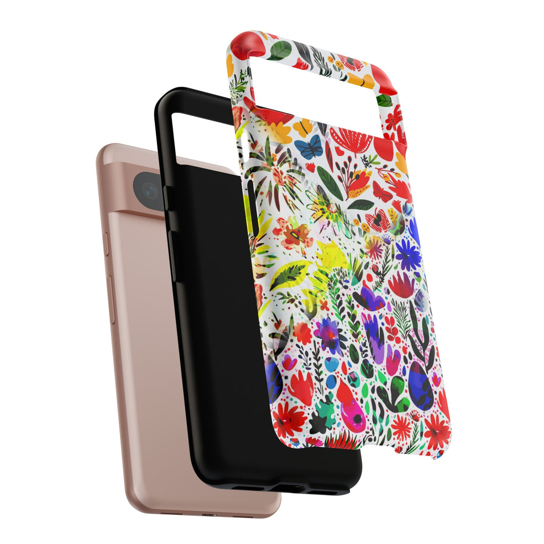 Impact Resistant, Colored Flowers, Cute Phone Cases for Samsung S24, S23, S22, S21, IPhone 15 pro Iphone 14 pro Iphone 13 IPhone 12 Iphone 11 - Studio40ParkLane