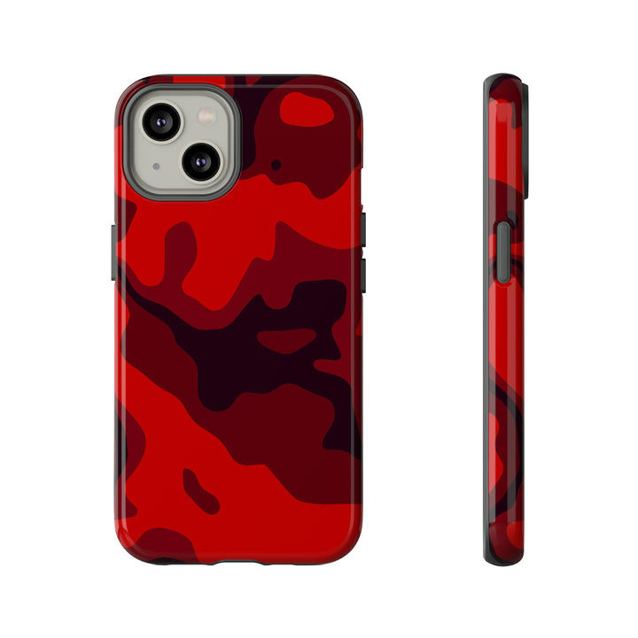 Cute IPhone Case | iPhone 15 Case | iPhone 15 Pro Max Case, Iphone 14 Case, Iphone 14 Pro Max Case IPhone Case for Art Lovers - Red Camo - Studio40ParkLane