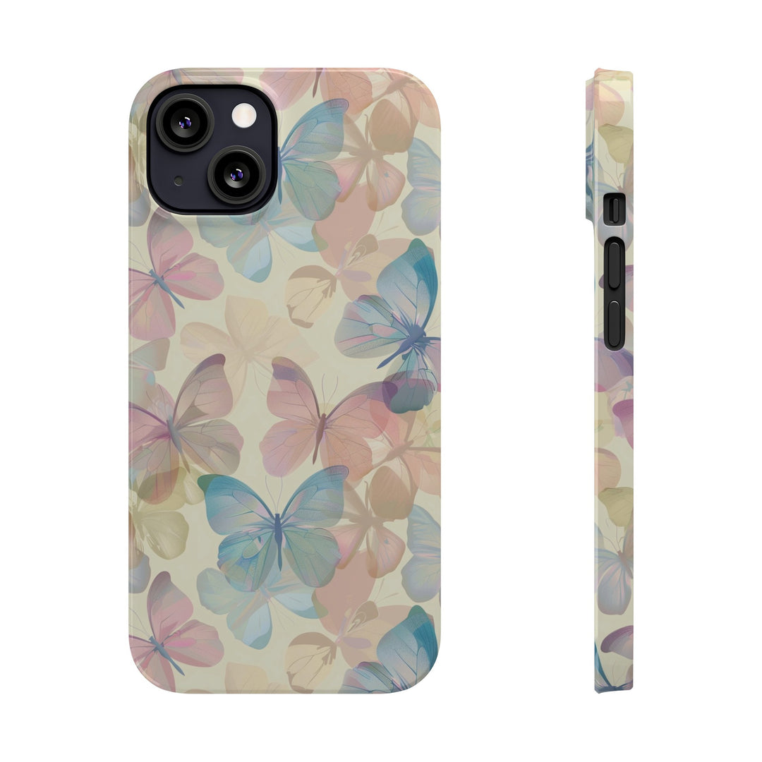 Slim Cute Phone Cases for Iphone - | iPhone 15 Case | iPhone 15 Pro Max Case, Iphone 14 Case, Iphone 14 Pro Max, Iphone 13, Summer Pastel Butterflies - Studio40ParkLane