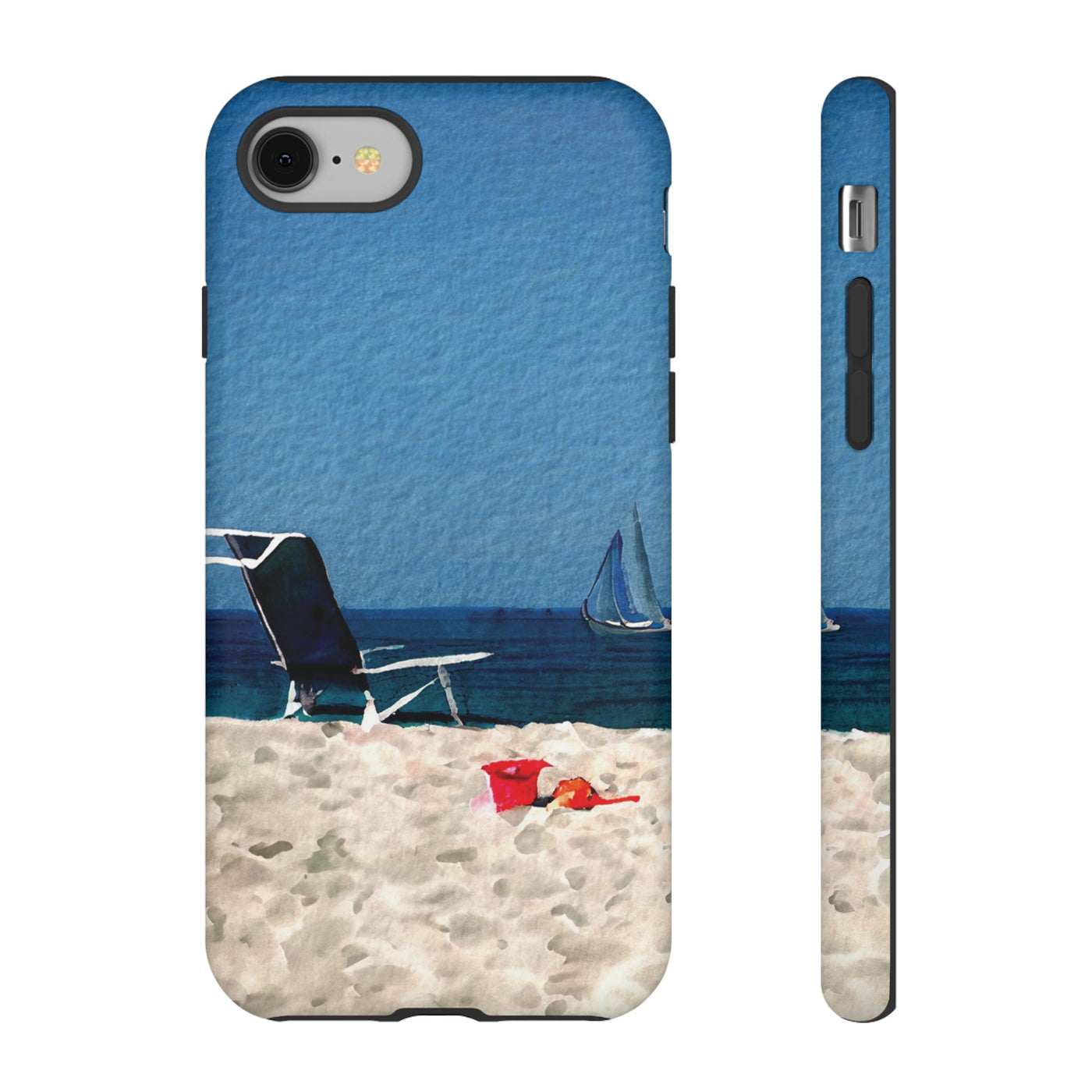 Cute Samsung Case | Cool Iphone Case | Summer Blue Beach Chair, Samsung S24, S23, S22, S21, IPhone 15 Case | Iphone 14 Case, Iphone 13 Case