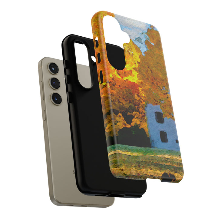 Impact Resistant, Fall Leaves Watercolor, Cute Phone Cases for Samsung S24, S23, S22, S21, IPhone 15 pro Iphone 14 pro Iphone 13 IPhone 12 Iphone 11 - Studio40ParkLane