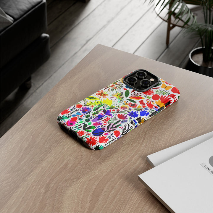 Impact Resistant, Colored Flowers, Cute Phone Cases for Samsung S24, S23, S22, S21, IPhone 15 pro Iphone 14 pro Iphone 13 IPhone 12 Iphone 11 - Studio40ParkLane
