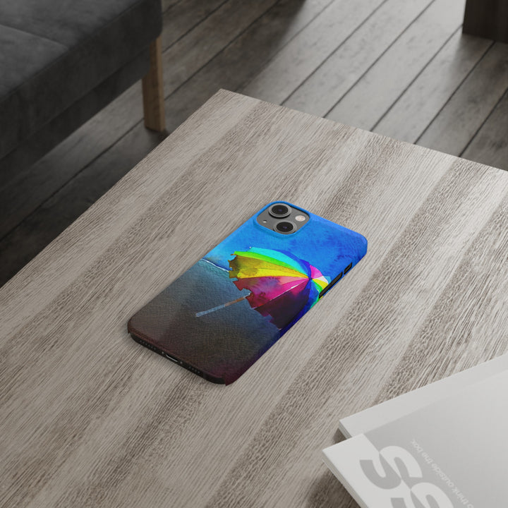 Slim Cute Phone Cases for Iphone - | iPhone 15 Case | iPhone 15 Pro Max Case, Iphone 14 Case, Iphone 14 Pro Max, Iphone 13, Summer Beach Umbrella - Studio40ParkLane