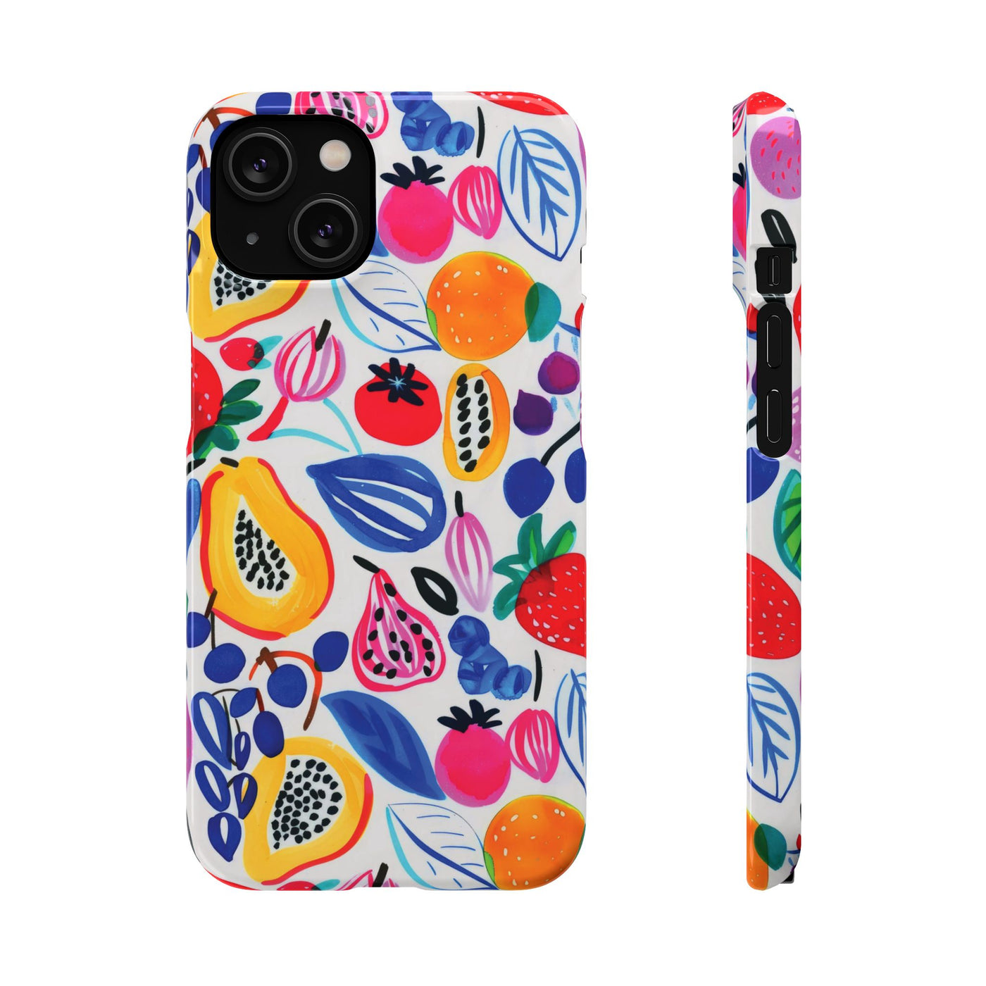 Snap Summer Fruit Gift for Her Cute Phone Cases for Samsung Galaxy S24, S23, S22, S21, S20, Plus, Ultra, Iphone 16, 15, 14, Pro and Max