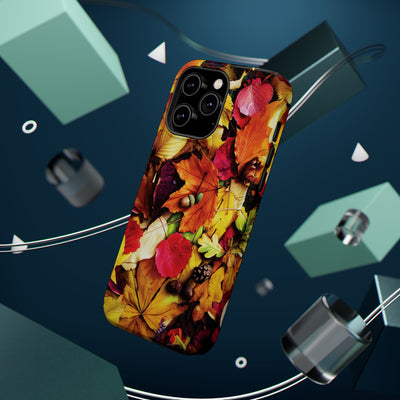 Aesthetic Tough Magsafe Fall Leaves Foliage Phone Case - For iPhone 17 Pro Max iPhone 16 Pro iPhone 15 Iphone 14 Plus 13 Pro 12 11 10 - Studio40ParkLane