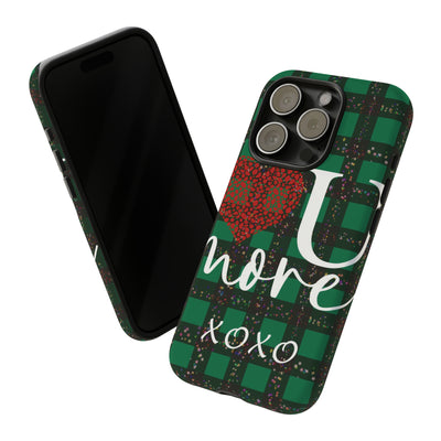 Cute IPhone Case | iPhone 15 Case | iPhone 15 Pro Max Case, Iphone 14 Case, Iphone 14 Pro Max Case IPhone Case for Art Lovers, Love You Green
