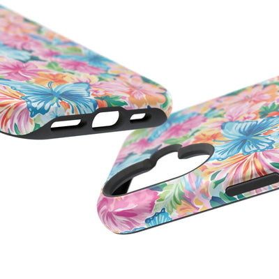 Butterflies Flowers Magsafe Cute Phone Case for Iphone Gift for Her, iPhone 16 Case iPhone 15 Pro Max Case, Iphone 14, Iphone 14 Pro Max, 13, 12