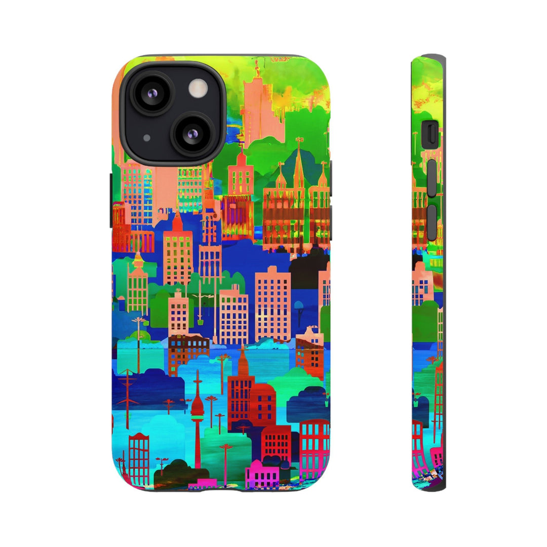 Cute Samsung Case | Cool Iphone Case | Summer City Skyline, Samsung S24, S23, S22, S21, IPhone 15 Case | Iphone 14 Case, Iphone 13 Case - Studio40ParkLane