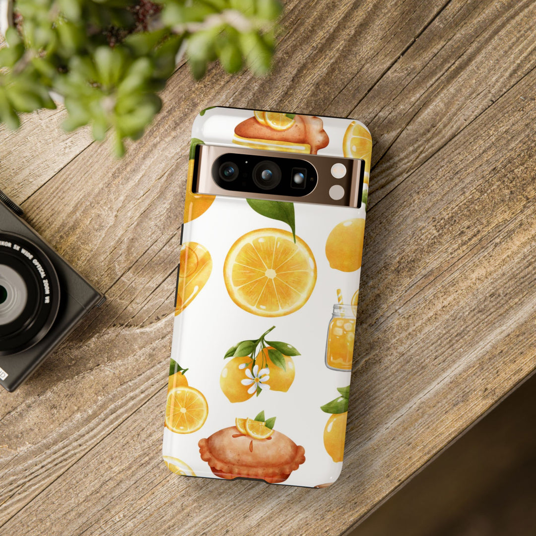 Impact Resistant, Lemon Fruit Pie, Cute Phone Cases for Samsung S24, S23, S22, S21, IPhone 15 pro Iphone 14 pro Iphone 13 IPhone 12 Iphone 11 - Studio40ParkLane