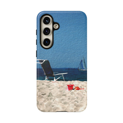 Cute Samsung Case | Cool Iphone Case | Summer Blue Beach Chair, Samsung S24, S23, S22, S21, IPhone 15 Case | Iphone 14 Case, Iphone 13 Case