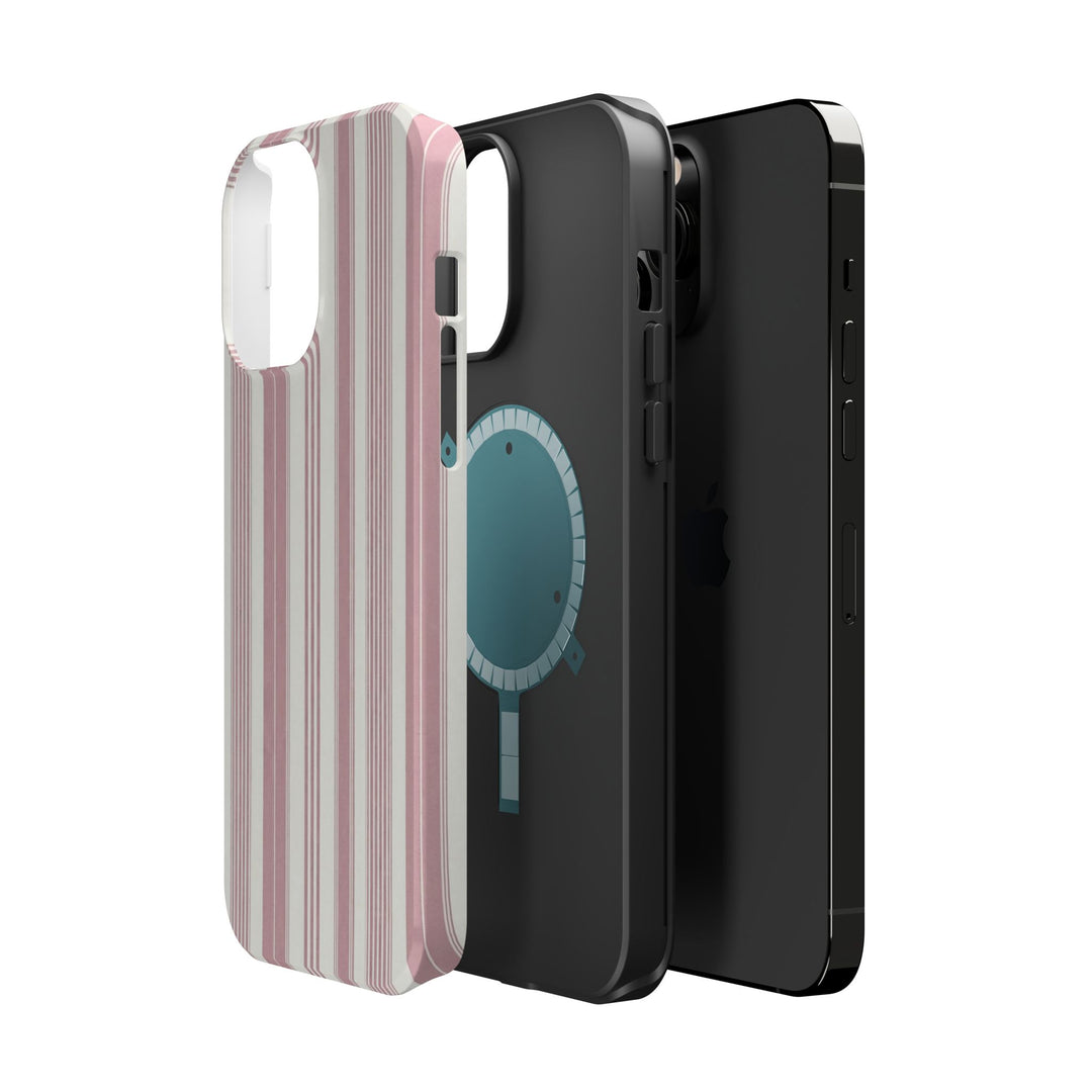 MagSafe Cute Phone Case, Coastal Striped Phone Case for iPhone 17 16 15 14 13 12 Pro Max, Samsung S26 S25 S24 Ultra case - Studio40ParkLane