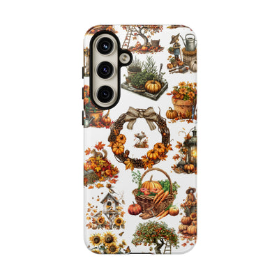 Impact Resistant, Fall Leaves Collage, Cute Phone Cases for Samsung S24, S23, S22, S21, IPhone 15 pro Iphone 14 pro Iphone 13 IPhone 12 Iphone 11