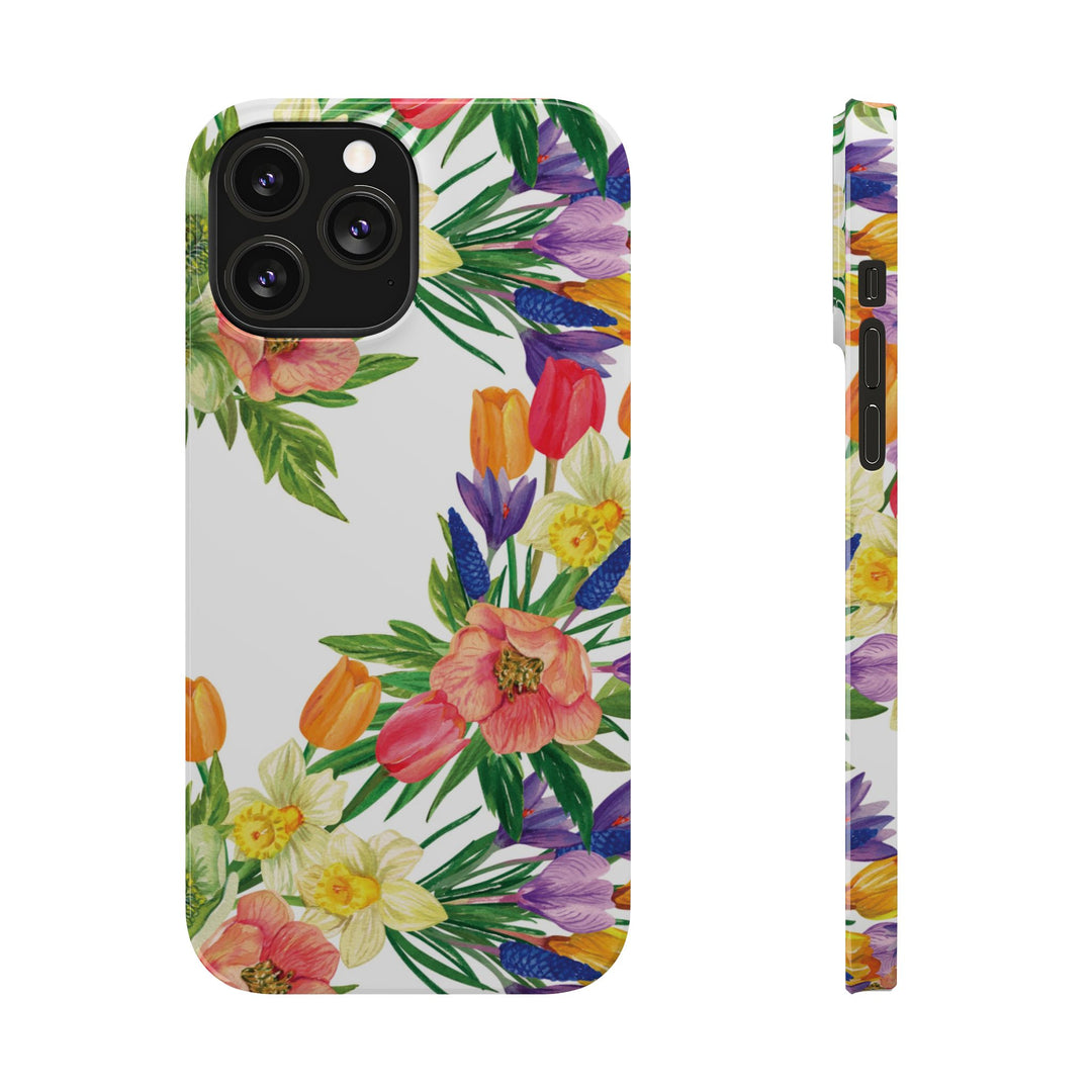 Slim Spring Flowers Gift for Her Cute Phone Cases for Iphone 16 Pro Max | iPhone 15 Case | iPhone 15 Pro Max Case, Iphone 14, 13, 12, 11, 10, 8, 7 - Studio40ParkLane