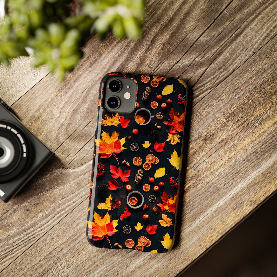 Slim Cute Fall Leaves Collage Phone Cases for Iphone | iPhone 15 Case | iPhone 15 Pro Max Case, Iphone 14, Iphone 14 Pro Max, Iphone 13, Iphone 16 - Studio40ParkLane