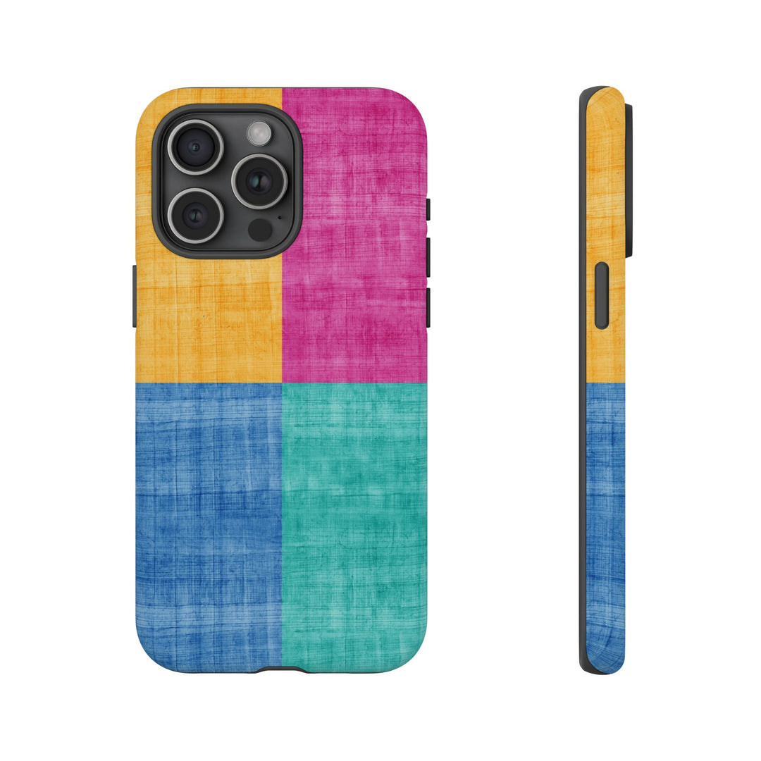 Impact Resistant, Colored Shapes, Cute Phone Cases for Samsung S24, S23, S22, S21, IPhone 15 pro Iphone 14 pro Iphone 13 IPhone 12 Iphone 11 - Studio40ParkLane