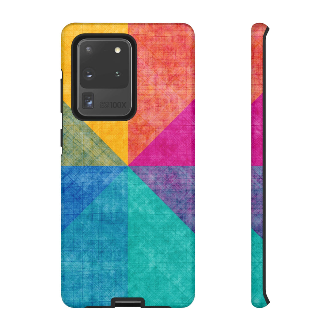 Impact Resistant, Colored Shapes, Cute Phone Cases for Samsung S24, S23, S22, S21, IPhone 15 pro Iphone 14 pro Iphone 13 IPhone 12 Iphone 11 - Studio40ParkLane