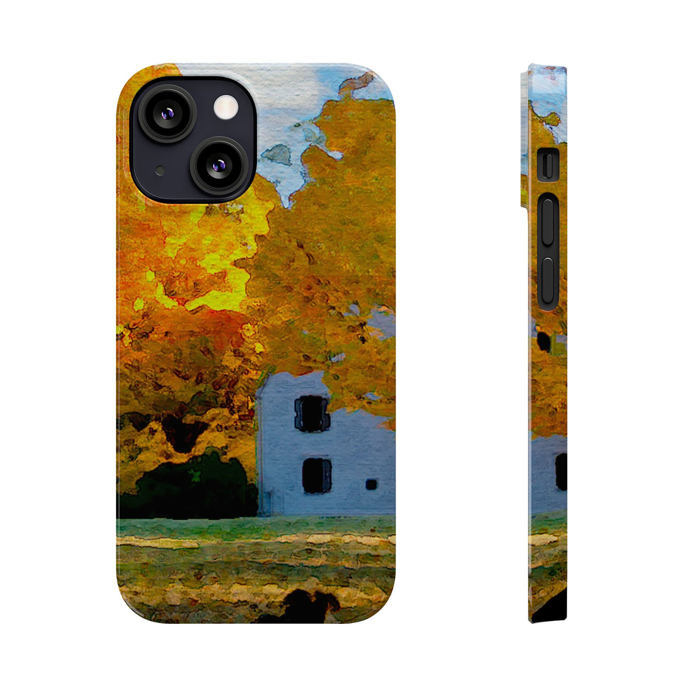 Slim Cute Phone Cases for Iphone - | iPhone 15 Case | iPhone 15 Pro Max Case, Iphone 14 Case, Iphone 14 Pro Max, Iphone 13, New England Fall Leaves