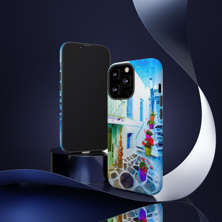 Impact Resistant, Greece House, Cute Phone Cases for Samsung S24, S23, S22, S21, IPhone 15 pro Iphone 14 pro Iphone 13 IPhone 12 Iphone 11 - Studio40ParkLane
