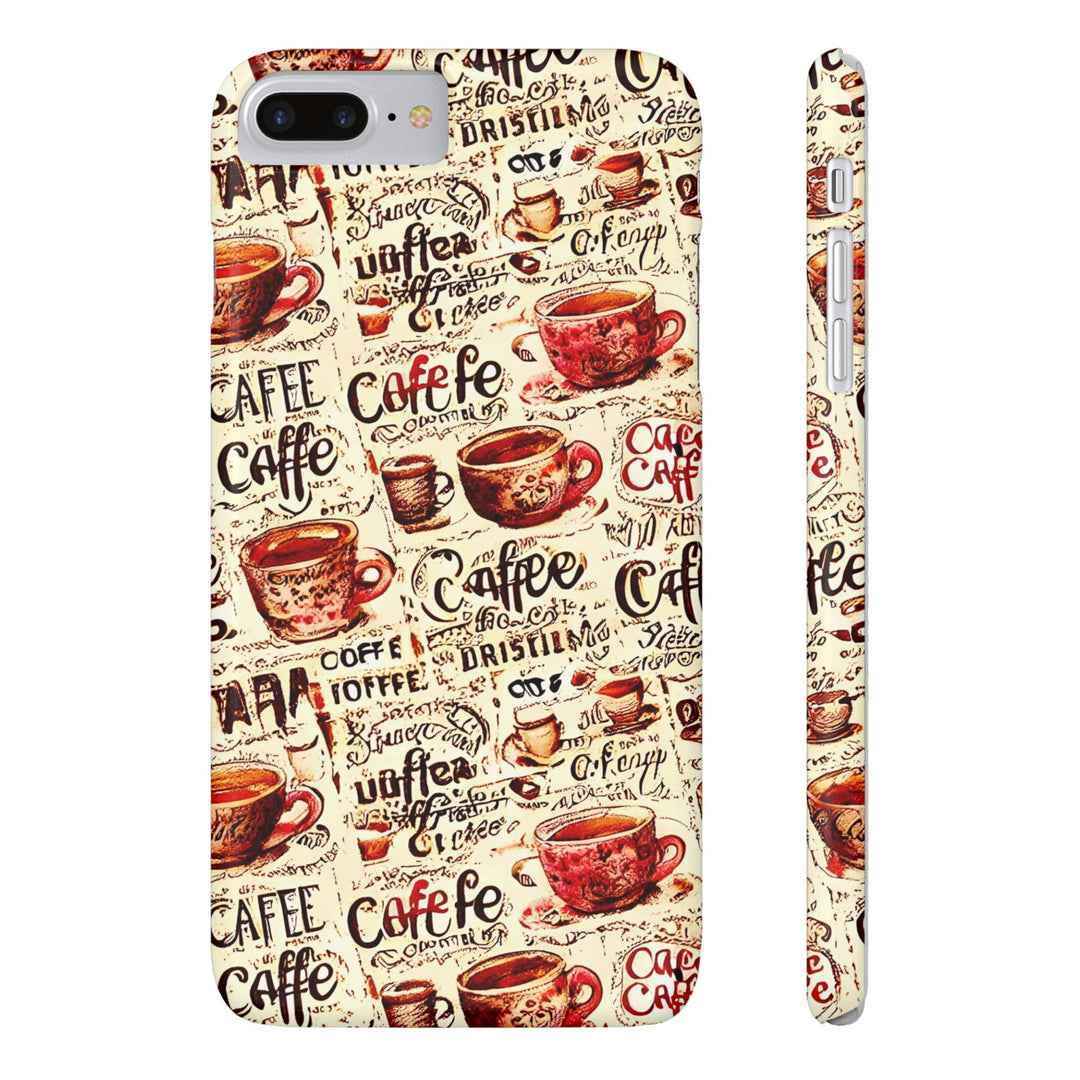 Slim Cute Phone Cases for Iphone - | iPhone 15 Case | iPhone 15 Pro Max Case, Iphone 14 Case, Iphone 14 Pro Max, Iphone 13, Paris Coffee Cup - Studio40ParkLane