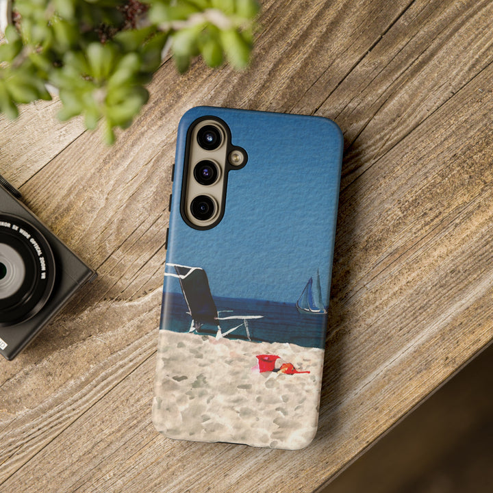 Cute Samsung Case | Cool Iphone Case | Summer Blue Beach Chair, Samsung S24, S23, S22, S21, IPhone 15 Case | Iphone 14 Case, Iphone 13 Case - Studio40ParkLane