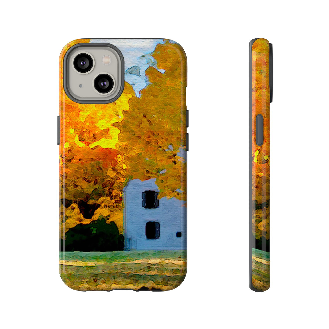 Impact Resistant, Fall Leaves Watercolor, Cute Phone Cases for Samsung S24, S23, S22, S21, IPhone 15 pro Iphone 14 pro Iphone 13 IPhone 12 Iphone 11