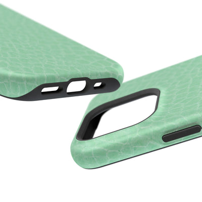 Non Leather Mint Color Pattern Magsafe Cute Phone Case for Iphone Gift for Her, | iPhone 15 Case | iPhone 15 Pro Max Case, Iphone 14, Iphone 14 Pro Max, Iphone 13, Iphone 16 - Studio40ParkLane