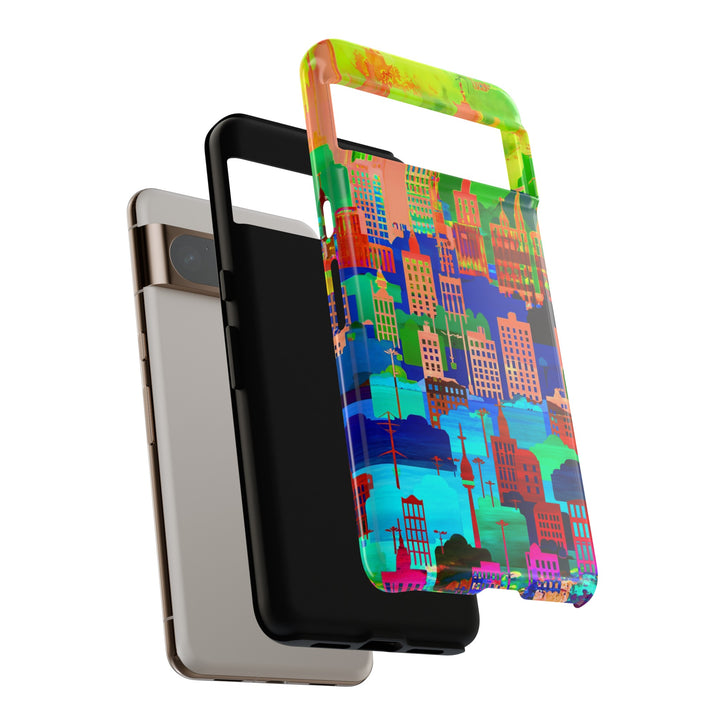 Cute Samsung Case | Cool Iphone Case | Summer City Skyline, Samsung S24, S23, S22, S21, IPhone 15 Case | Iphone 14 Case, Iphone 13 Case - Studio40ParkLane