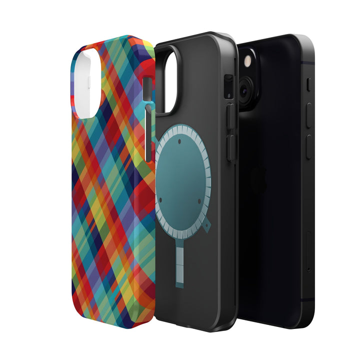 Checkered Plaid Magsafe Gift for Her Cute Phone Case for Iphone, | iPhone 16 | iPhone 15 Pro Max, Iphone 14 Pro Max, 13 12 11 10 9 8 7 - Studio40ParkLane