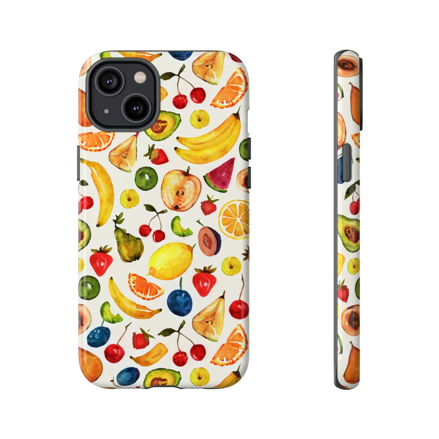 Impact Resistant, Mixed Fruits, Cute Phone Cases for Samsung S24, S23, S22, S21, IPhone 15 pro Iphone 14 pro Iphone 13 IPhone 12 Iphone 11