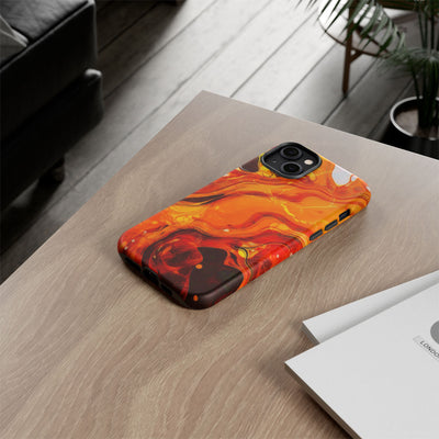 Impact Resistant, Fall Colors Marble, Cute Phone Cases for Samsung S24, S23, S22, S21, IPhone 15 pro Iphone 14 pro Iphone 13 IPhone 12 Iphone 11