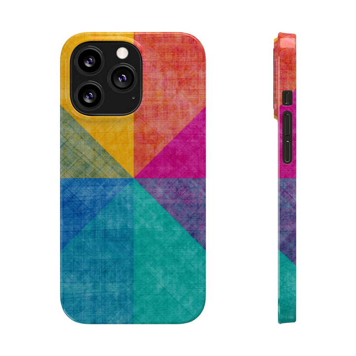 Slim Cute Phone Cases for Iphone | iPhone 15 Case | iPhone 15 Pro Max Case, Iphone 14, Iphone 14 Pro Max, Iphone 13, Abstract Colored Shapes - Studio40ParkLane