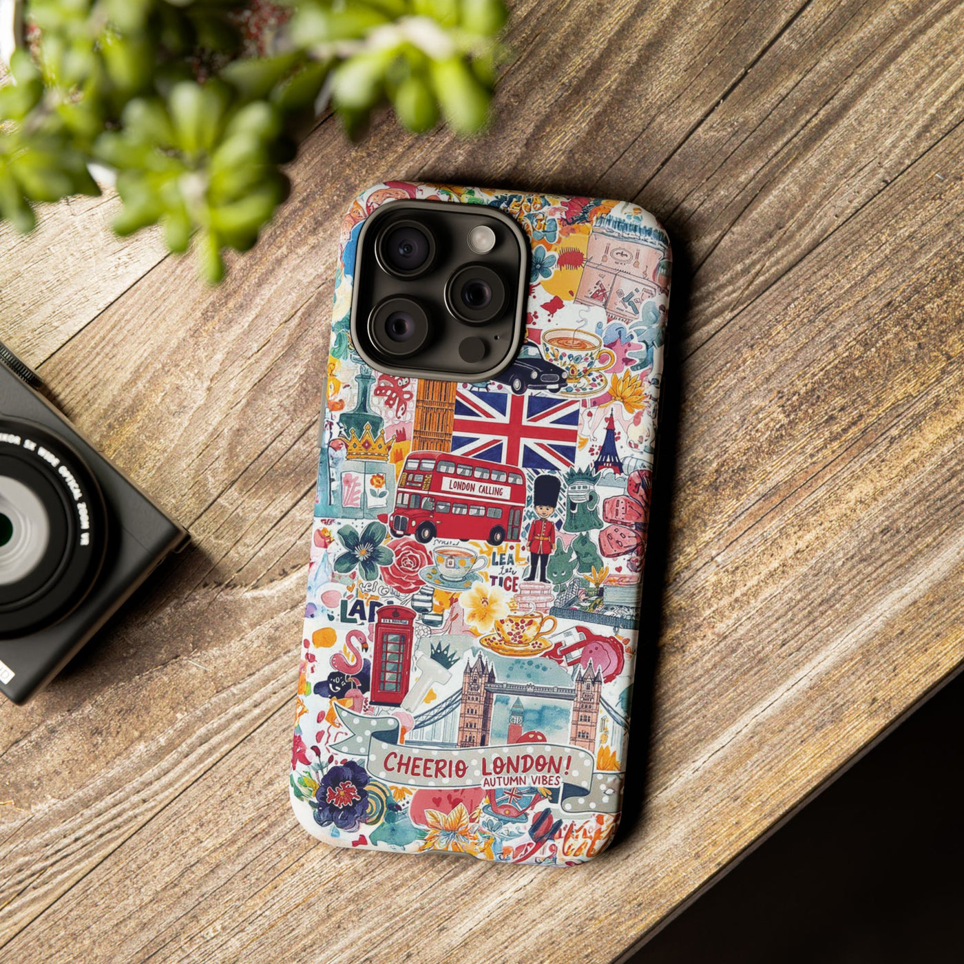 London England Coquette Collage Tough Premium Phone Case - For iPhone 17 Pro Max iPhone 16 Pro iPhone 15 Iphone 14 Plus 13 Pro 12 11 10 XR - Studio40ParkLane