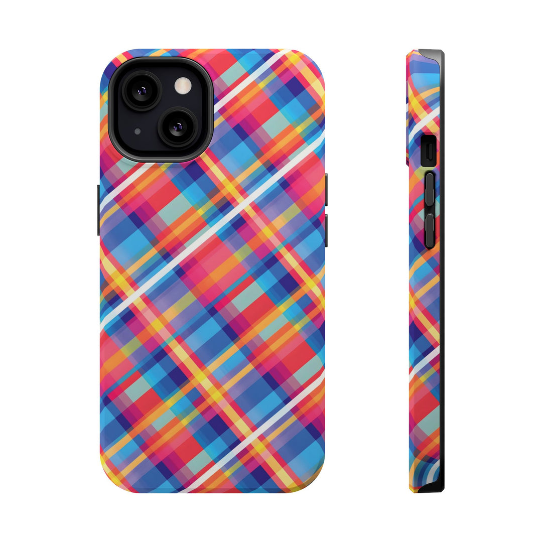 Checkered Plaid Magsafe Gift for Her Cute Phone Case for Iphone, | iPhone 16 | iPhone 15 Pro Max, Iphone 14 Pro Max, 13 12 11 10 9 8 7 - Studio40ParkLane