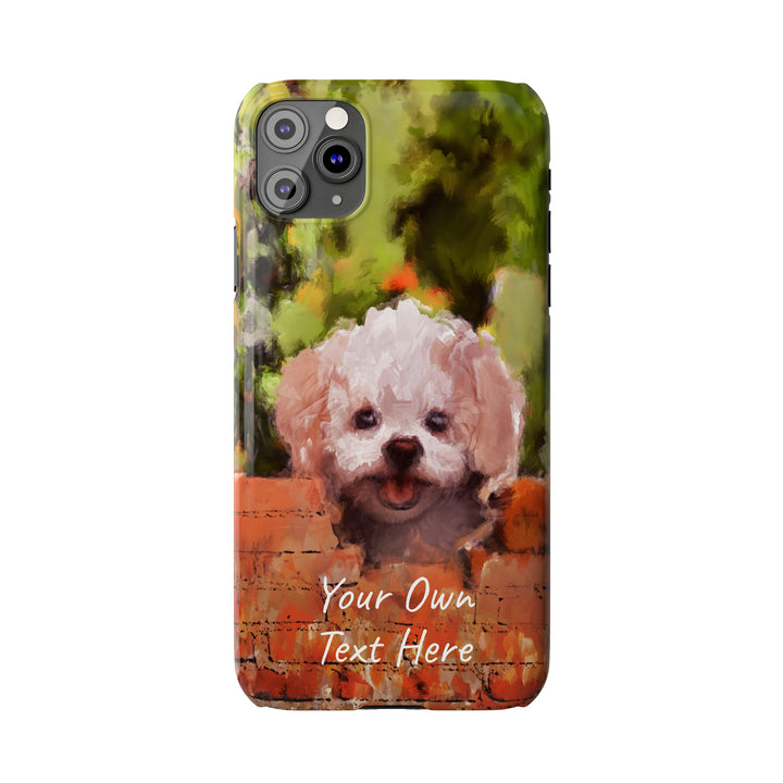 Slim Personalized Cute iPhone Cases - | iPhone 15 Case | iPhone 15 Pro Max Case, Iphone 14 Case, Iphone 14 Pro Max, Iphone 13, Bichon Frise Dog - Studio40ParkLane
