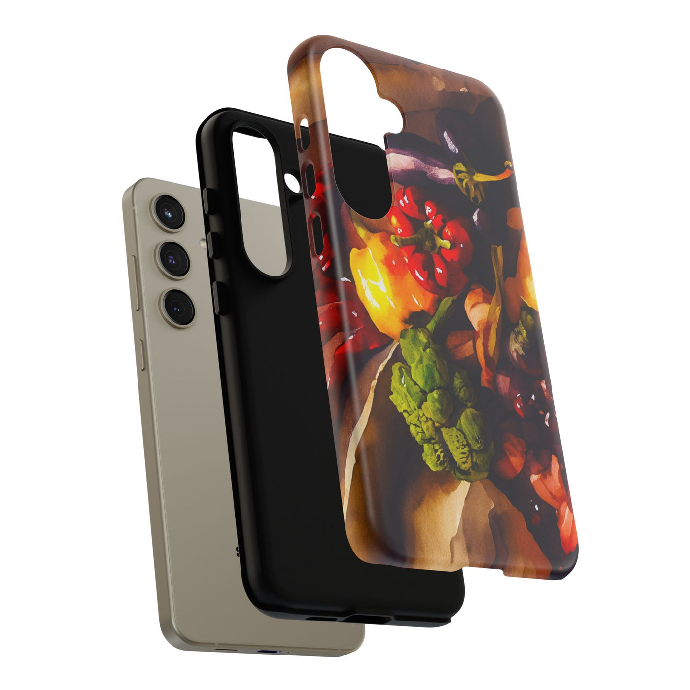 Impact Resistant, Fall Farm Vegetables, Cute Phone Cases for Samsung S24, S23, S22, S21, IPhone 15 pro Iphone 14 pro Iphone 13 IPhone 12 Iphone 11