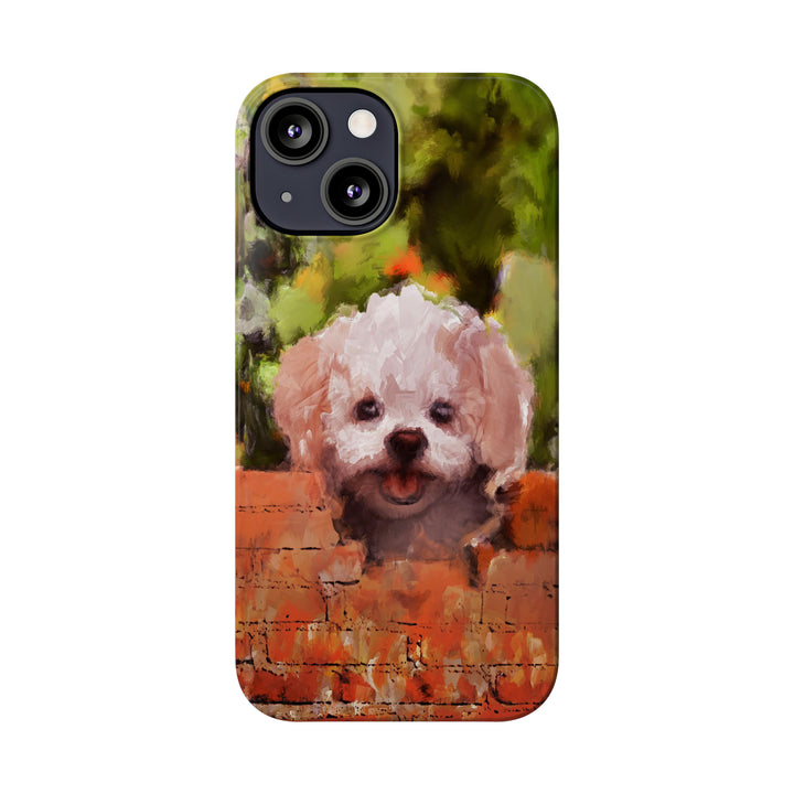 Slim Cute Phone Cases for Iphone - | iPhone 15 Case | iPhone 15 Pro Max Case, Iphone 14 Case, Iphone 14 Pro Max, Iphone 13, Bichon Frise Dog - Studio40ParkLane